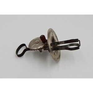 Betty Taplin Beater Metal Childs Toy Egg Beater With Red Wooden Gear Handle 6 In